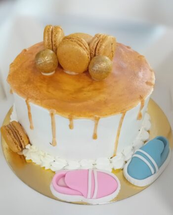 Baby Shower Golden Cake